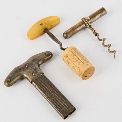 Three Vintage Wine Bottle Cork Pullers