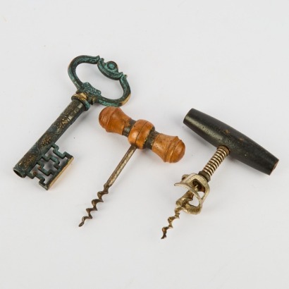 Three Vintage Wine Bottle Cork Pullers
