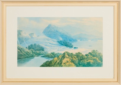 J. C HOYTE The White Terraces Print by Te Rau Press, Gisborne