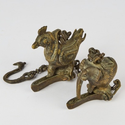 A Pair of Indian Oil Burners