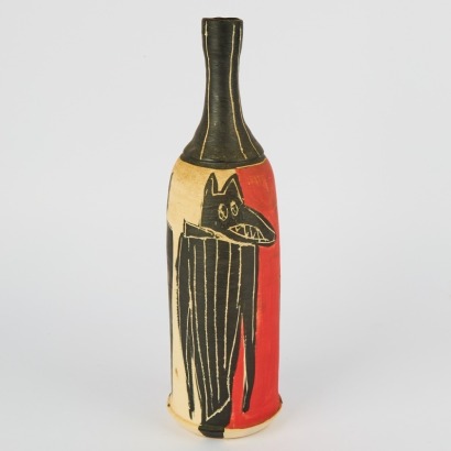 A JM Raill Ceramic Bottle