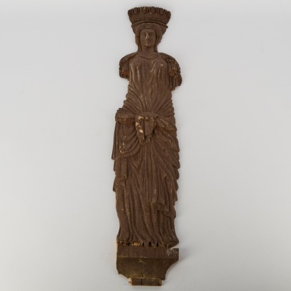 A Vintage Timber Caryatid Figure