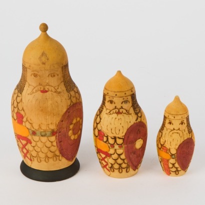 A Vintage Set of Matryoshka Dolls