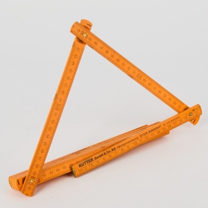 An Orange Builder's Ruler