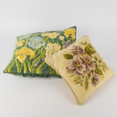 A Pair of Vintage Tapestry Pillows