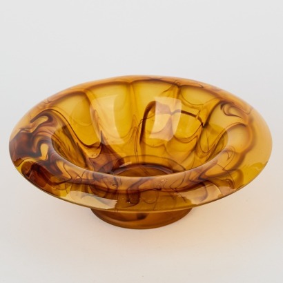 A George Davidson Brown Amber Bowl Circa 1930