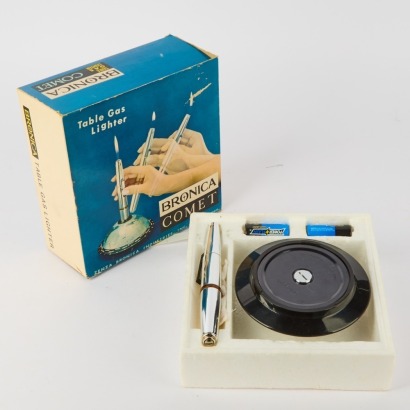 A New Old Stock Bronica Comet Table Lighter Boxed