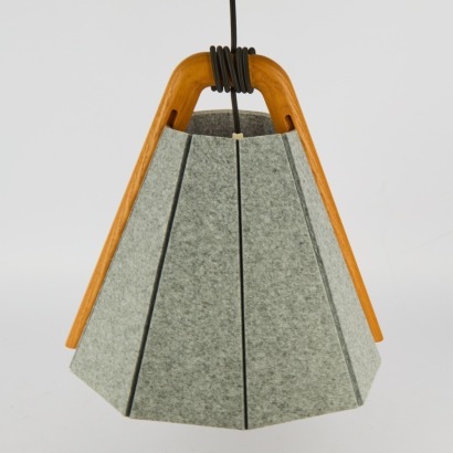 A Frankie Felt And Beech Pendant by Designtree New Zealand