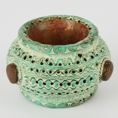 A 20th-Century Copper Verdigris Benin Currency Bangle