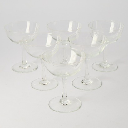 A Set Of Six Vintage Champagne Coupes