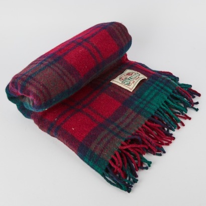 A Vintage Scottish All Wool Blanket By Jamie Scott'S Mill Shop