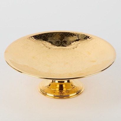A Vintage New Zealand-Made Gold Dipped Bon Bon Dish