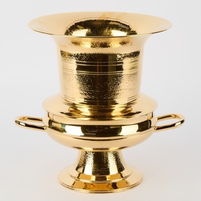 A Vintage New Zealand-Made Gold Dipped Champagne Bucket