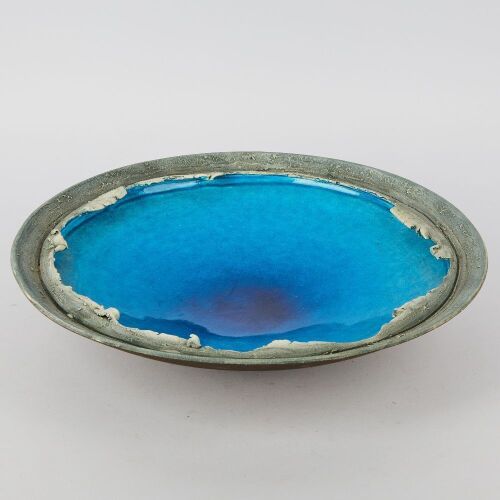 A Len Castle Crater Lake Bowl