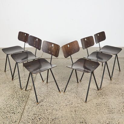 A Suit of Six Chairs by Andrew Missen For NIDUS