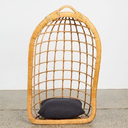 A Vintage Cane Hanging Chair