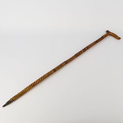 A Carved Walking Stick