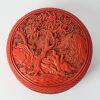 A Chinese Carved Cinnabar Lacquer &lsquo;Figures&rsquo; Box - 2