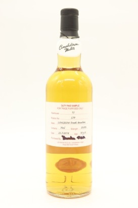 (1) Longrow 10 Year Old Fresh Bourbon Cask Cage Bottle Single Malt Scotch Whisky, Campbeltown, 59.8% ABV