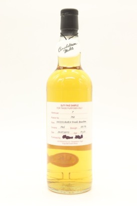 (1) Hazelburn 9 Year Old Fresh Bourbon Cask Cage Bottle Single Malt Scotch Whisky, Campbeltown, 59.1% ABV