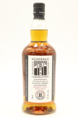 (1) Kilkerran Sherry Cask Cask Strength 8 Year Old 2024 Release Single Malt Scotch Whisky, Campbeltown, 57.4% ABV