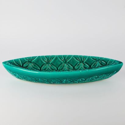 A Chan Andreassend Ceramic Tapa Canoe