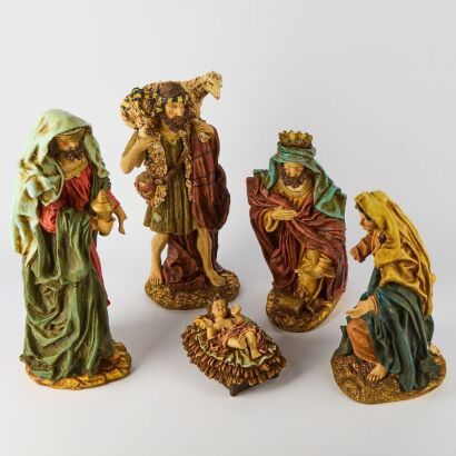 A Vintage Nativity Set AF