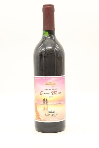 (1) 1998 Mission Estate Winery The Beach Boys Cabernet Merlot, Hawke's Bay