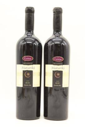 (2) 2000 Matariki Reserve Merlot, Hawke's Bay, 1500ML
