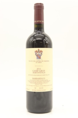 (1) 2011 Tenute Cisa Asinari Marchesi di Gresy Camp Gros Martinenga Riserva, Barbaresco DOCG [JR17]