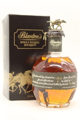 (1) Blanton's Takara Single Barrel (#33) Black Edition (Dumped 1-29-25) Kentucky Straight Bourbon Whiskey, 40% ABV, 750ml (GB)
