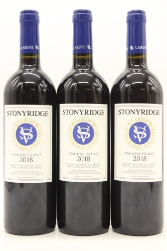 (3) 2018 Stonyridge Vineyard Larose, Waiheke Island
