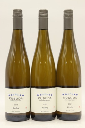 (1) 2019-2021 Kusuda Riesling, Martinborough, 3 Bottles Sold as One Lot