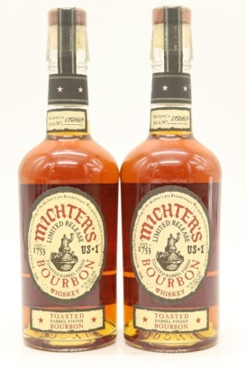 (2) Michter's US-1 Limited Release Toasted Barrel Finish 2015 Release Batch #L15H669 Bourbon Whiskey, 45.7% ABV
