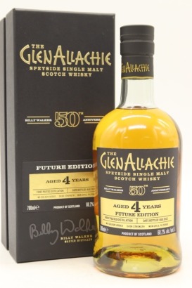 (1) The GlenAllachie Billy Walker 50th Anniversary Future Edition 4 Year Old 2022 Release Speyside Single Malt Scotch Whisky, 60.2% ABV (GB)