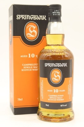 (1) Springbank 10 Year Old 2018 Release Single Malt Scotch Whisky, Campbeltown, 46% ABV (GB)