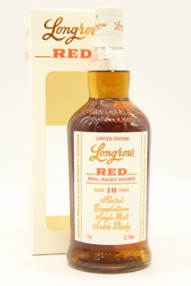 (1) Longrow 'Red' Limited Edition Refill Malbec Cask Matured Peated 10 Year Old 2020 Edition Single Malt Scotch Whisky, Campbeltown, 52.5% ABV (GB)
