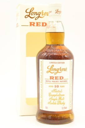 (1) Longrow 'Red' Limited Edition Refill Malbec Cask Matured Peated 10 Year Old 2020 Edition Single Malt Scotch Whisky, 52.5% ABV (GB)
