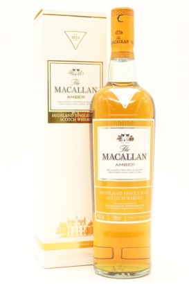 (1) The Macallan Amber The 1824 Series Greek Import Single Malt Scotch Whisky, 40% ABV (GB)