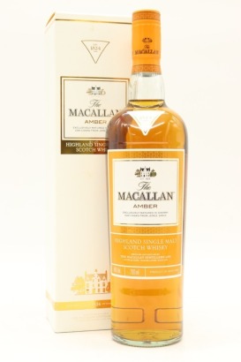 (1) The Macallan Amber The 1824 Series Greek Import Single Malt Scotch Whisky, 40% ABV (GB)