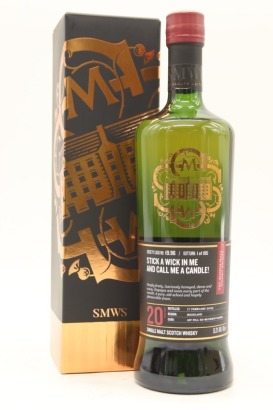 (1) SMWS 19.96 Stick a Wick in Me and Call Me a Candle! 20 Year Old Glen Garioch 2003 Vintage Distillery Single Malt Scotch Whisky, 55.3% ABV (GB)