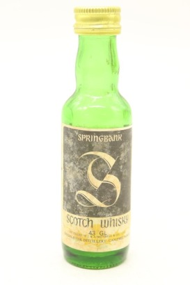 (1) Springbank Single Malt Scotch Whisky, Campbeltown, Miniature, 43 GL, Circa. 1980's (LS)