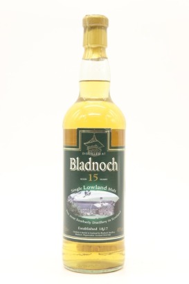 (1) Bladnoch 15 Year Old Single Malt Scotch Whisky, Lowlands, 40% ABV