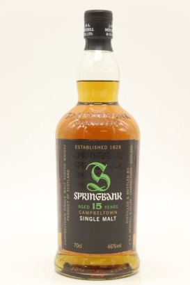 (1) Springbank 15 Year Old Single Malt Scotch Whisky, Campbeltown, 46% ABV, (Bottled between 2008-2017)
