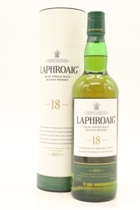 (1) Laphroaig 18 Year Old Single Malt Scotch Whisky, 48% ABV (GB)