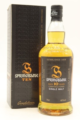 (1) Springbank 10 Year Old Single Malt Scotch Whisky, Campbeltown, 46% ABV (Bottled between 2008-2017) (GB)