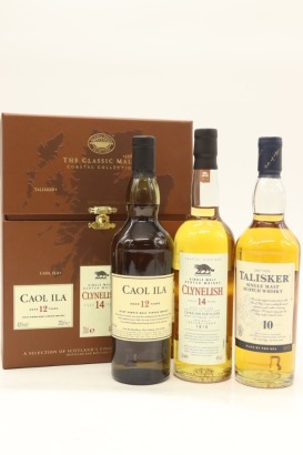 (1) Classic Malts Selection Coastal Collection Single Malt Scotch Whisky, Three 200ml Bottles Sold as One lot (GB)