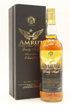 (1) Amrut Greedy Angel Chairmans Reserve 8 Year Old 2017 Bottling Single Indian Malt Whisky, 50% ABV (GB)