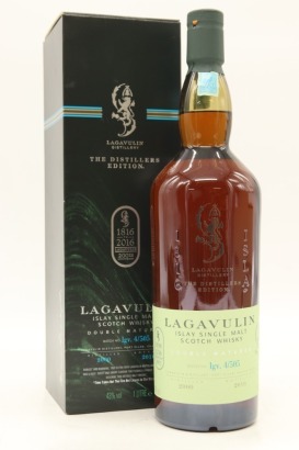 (1) 2000 Lagavulin 'The Distillers Edition' Double Matured 200th Anniversary Single Malt Scotch Whisky, 43% ABV, 1000ml (GB)