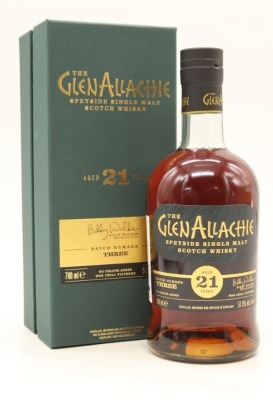 (1) The GlenAllachie 21 Year Old Batch 3 Single Malt Scotch Whisky, 51.5% ABV (GB)